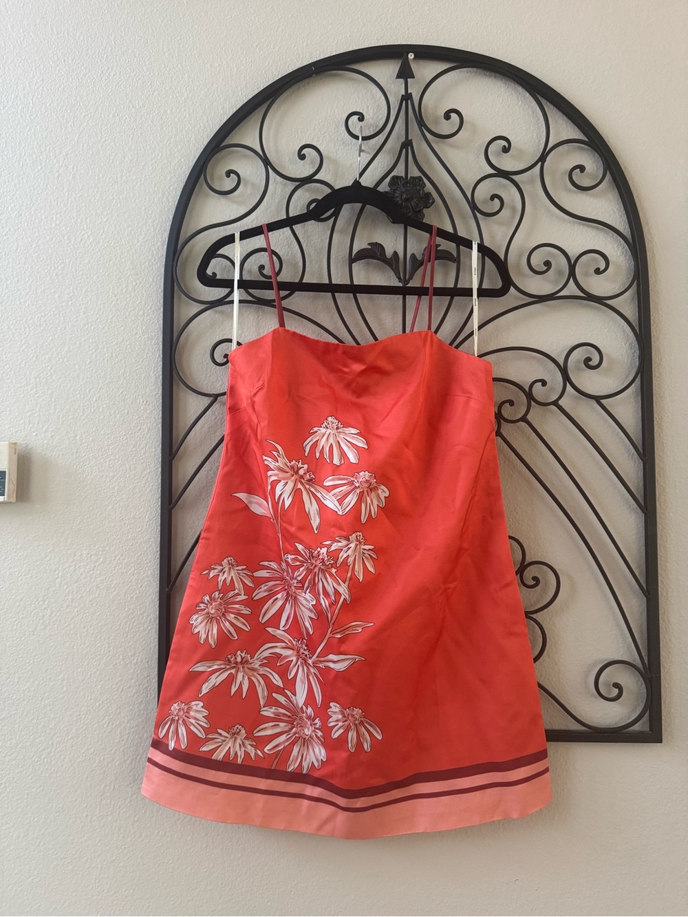 Kivari Ruby Red Floral Mini Dress